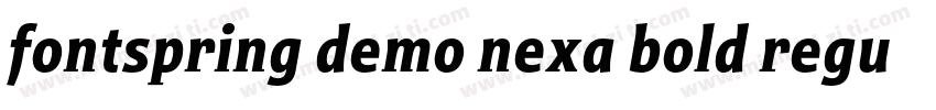 fontspring demo nexa bold regular字体转换
